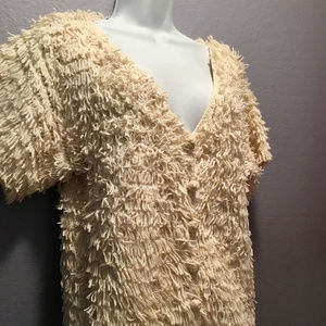 Vintage Shag Handknit Sweater Medium